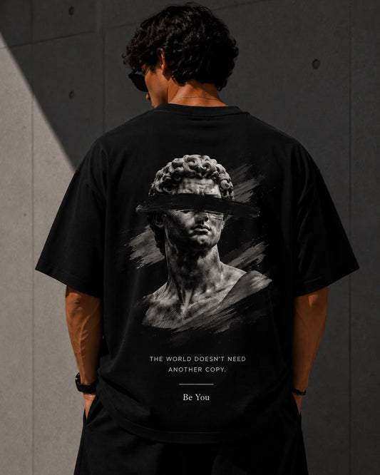 "Own Your Story" Statue Graphic Oversized Tee