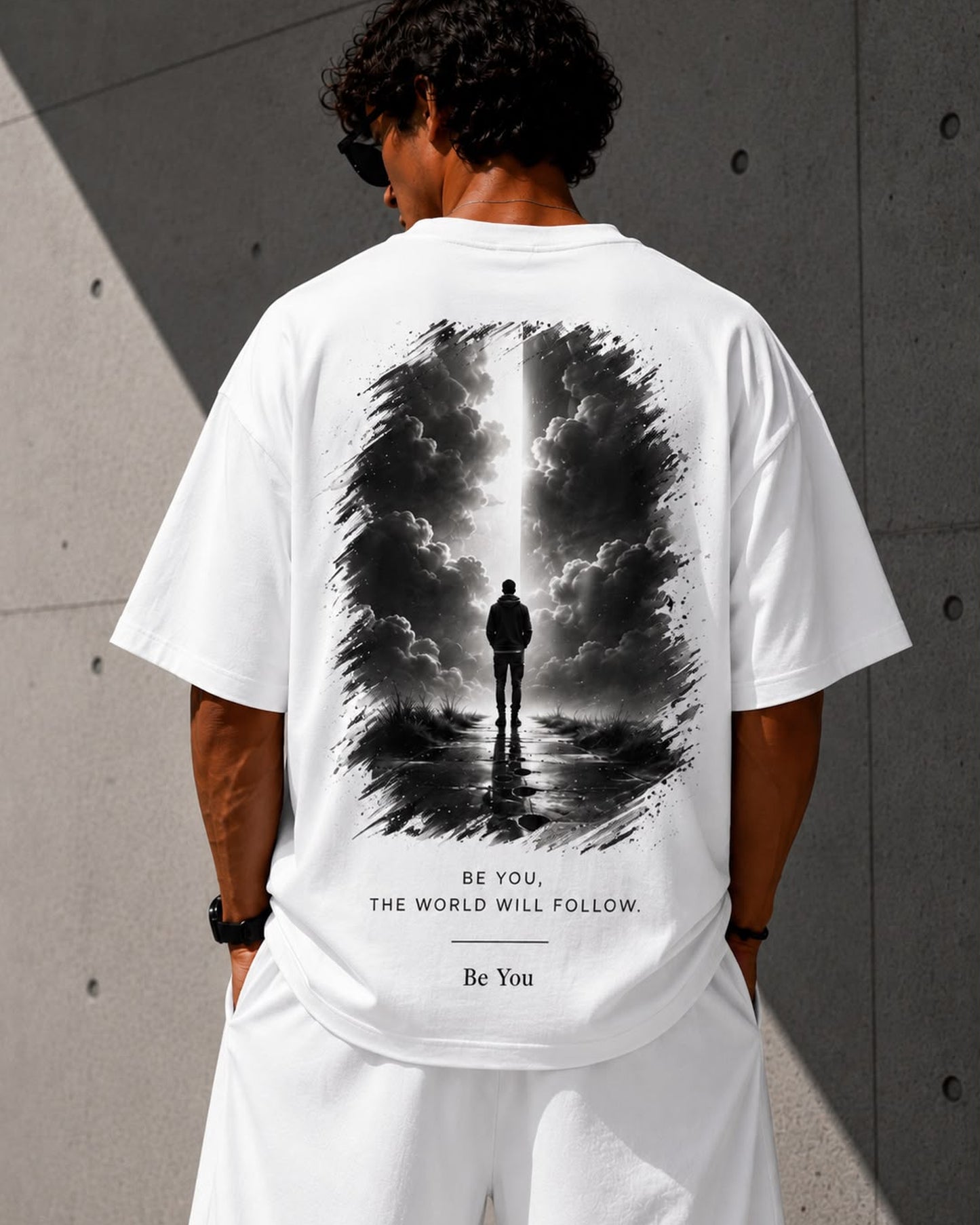 The World Will Follow Oversized Graphic Tee