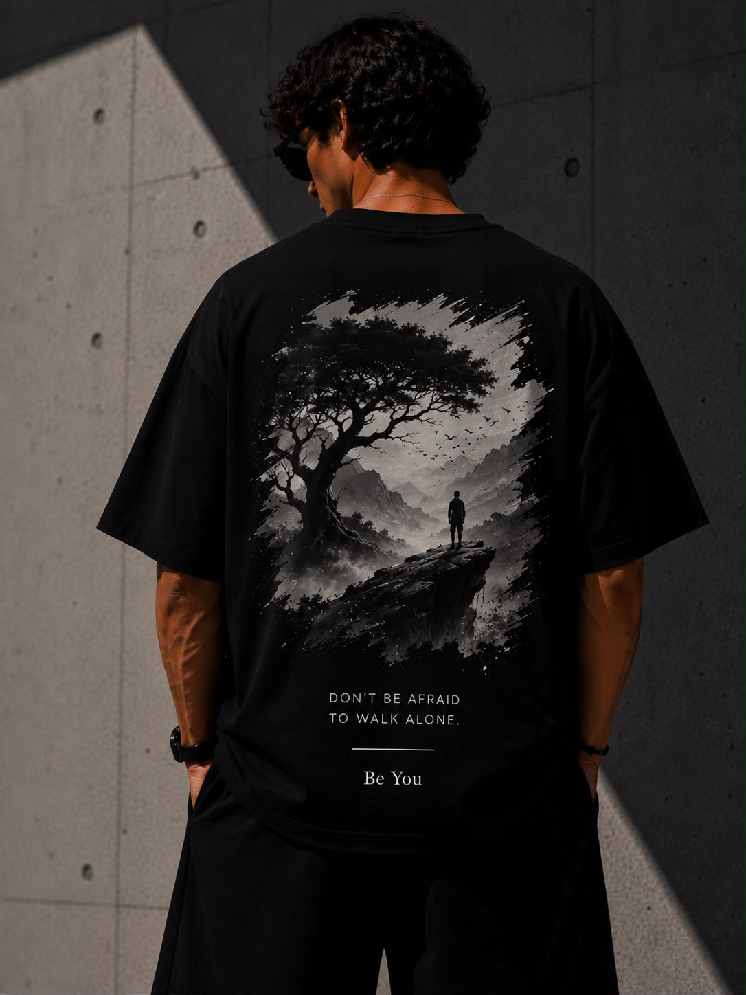 Walk Your Own Path Oversized Graphic Tee
