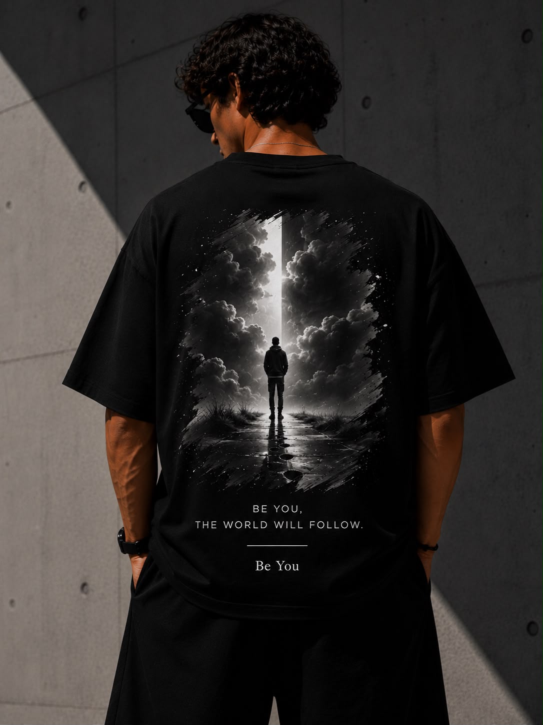 The World Will Follow Oversized Graphic Tee